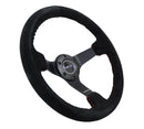 NRG 350mm Deep Dish Suede Steering Wheel – 3" Dish