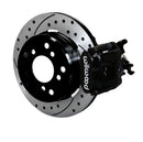 Wilwood Rear Brake Kit (12.19 in Drilled & Slotted Rotors - Black Calipers) - Ffr CPB IRS 8.8 T-Bird - Includes Brake Lines | 140-12363-D