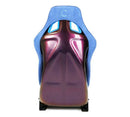 NRG FRP Bucket Seat (Large) Prisma-Chromatic Royal Blue Vegan Suede with Chameleon Back