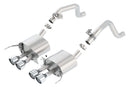 Borla Axle-Back Exhaust – 2014–2015 Chevy Corvette C7 with AFM without NPP Rear Section Quad Tips - product image 4