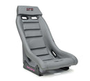 NRG GT Retro Bucket Seat -Gunmetal PVC Leather Gunmetal Stitching Multicolor Fiberglass Back Glitter – Default Title