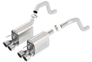 Borla Cat-Back Exhaust – 2006–2013 Chevy Corvette C6 Z06 / ZR1 Manual Trans II Rear Section Exht Dual Rd Rolled Tips - product image 2