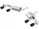 Borla Axle-Back Exhaust – 2016 Chevy Camaro V8 SS Rear Section with Dual Mode Valves Ceramic Black - Borla exhaust system