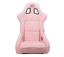 NRG Prisma Fiberglass Bucket Seat – Large – Pink / Alcantara