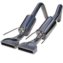 MBRP Dual Rear Exit T304 Stainless Steel Axle-Back Exhaust w/ Rectangular Tips – 2005-2008 Chevrolet Corvette C6 – MBRP S7002304