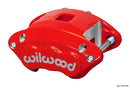 Wilwood D154 Brake Caliper - 1.12/1.12 in Piston Bores / 1.04 in Rotor Thickness / Red | 120-11874-RD