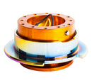 NRG Gen 2.5 Steering Wheel Quick Release – Rose Gold Body / Neo Chrome Ring