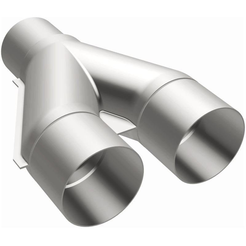 MagnaFlow Universal Trans Y-Pipe All SS 4inch (Dual) 3.5inch (Single) x 13inch (Overall)