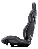 Sparco SPX Seat - Gloss Carbon Shell - Black Leather & Alcantara - (Right Side) Side