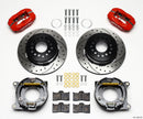 Wilwood Forged Dynalite Brake Kit (Drilled Rotors - Red Calipers) - Park - Impala 1959-1964 / Chevrolet Corvette 1957-1962 / Pro Street / Parking Brake | 140-11828-DR