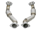 aFe X-Pipe – 2014–2018 Chevrolet Corvette C7 & Z06 Twisted Mid Pipe Cat