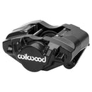 Wilwood D31 Porsche Front Dual Piston Brake Caliper - 1.88 in Piston Bore / 0.79 in Rotor Thickness / Black Powder Coat / 3.00 in Mounting Centers / Lug Mount | 120-17160-BK