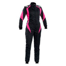 OMP First ELLE Racing Suit Fuchsia - For Women – FIA 8856-2018 – Black