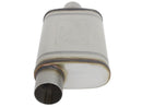 aFe MACH FORCE-Xp SS Muffler 3" Center Inlet / 3" Outlet 9" L x 4" W x 14" Body
