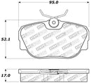 StopTech Sport Brake Pads – 1984-1991 BMW 318i product image 3