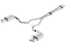 Borla Cat-Back Exhaust – 2018 Ford Mustang GT 5.0L (without Valves) with - Borla exhaust system