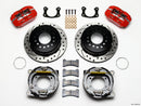 Wilwood Dynapro Low-Profile Brake Kit (Red Calipers) - New Big Ford / 11.00 in Drilled Rotors / 2.50 in Offset / Parking Brake | 140-11389-DR