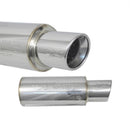 Injen SES Universal Muffler – 2 3/8 Universal Muffler with Stainless Steel resonated rolled tip (Injen embossed logo)