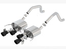 Borla Axle-Back Exhaust – 2015+ Chevy Corvette C7 Z06 6.2L Black Quad Tips without AFM with NPP - product image 2