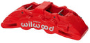 Wilwood SX6R Right Brake Caliper - 1.62/1.12/1.12 in Piston Bores / 1.25 in Rotor Thickness / Red / Rotor | 120-14862-RD