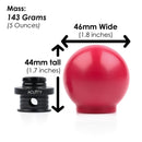 ACUITY POCO Insulated Low-Profile Shift Knob in Red (M10X1.5)