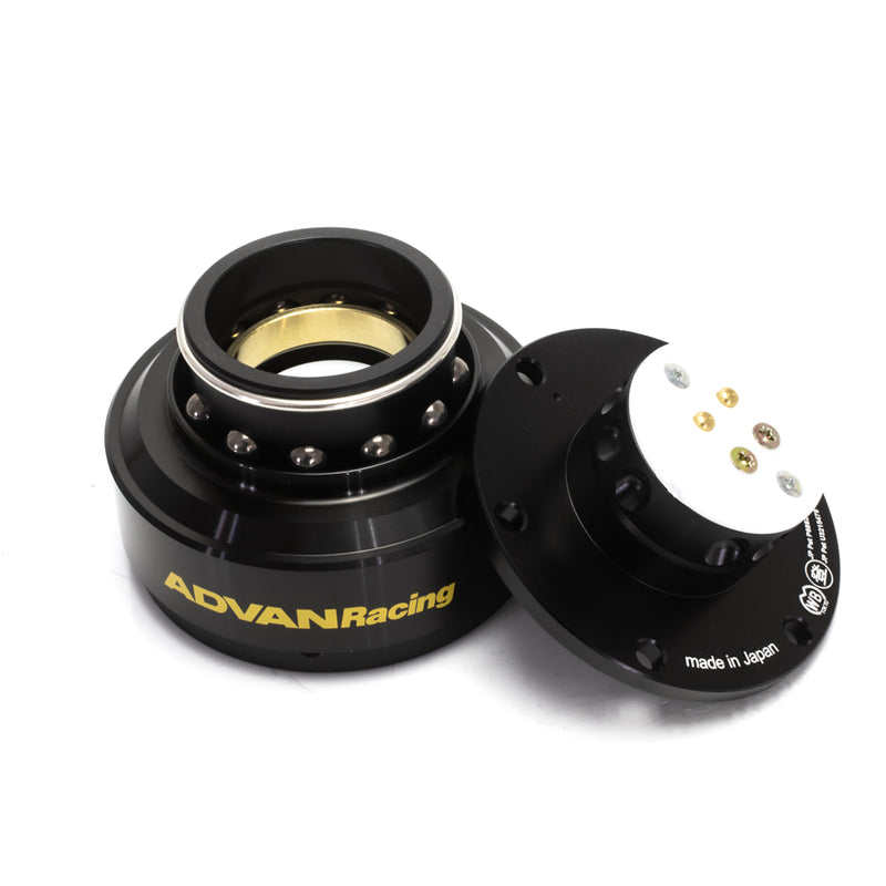 Advan Racing x Works Bell Rapfix Steering Wheel Quick Release - Black