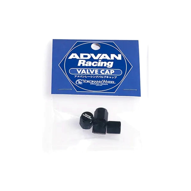 Advan Racing Valve Stem Cap Set - Black