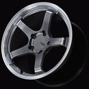 Advan GT Wheel for Porsche - 18x8.5 / Offset +50 / 5x130 (Machining & Hyper Platinum Black)