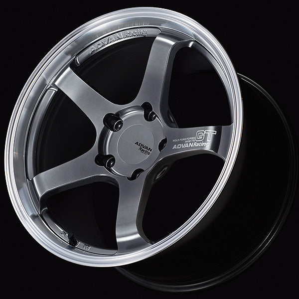Advan GT Wheel for Porsche - 18x8.5 / Offset +50 / 5x130 (Machining & Hyper Platinum Black)