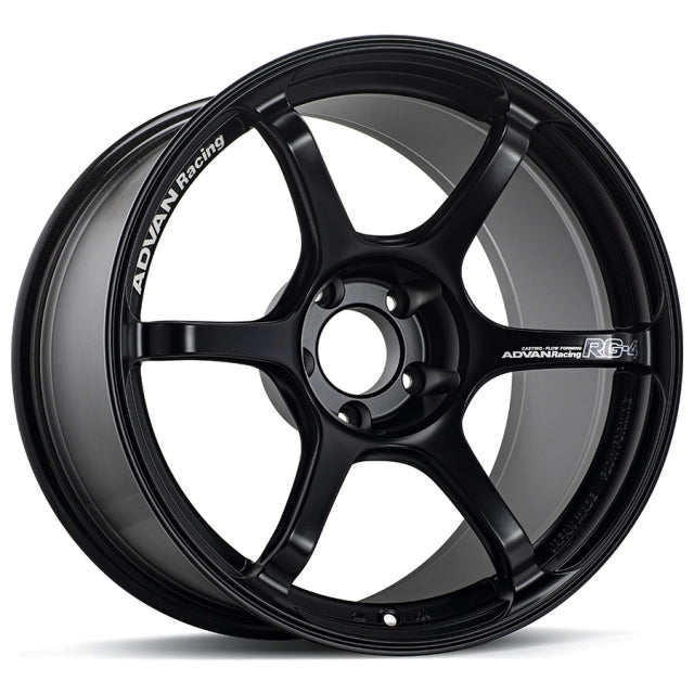 Advan RG-4 Wheel (STD Face) - 18x7.5 / Offset +50 / 5x100 (Semi Gloss Black)