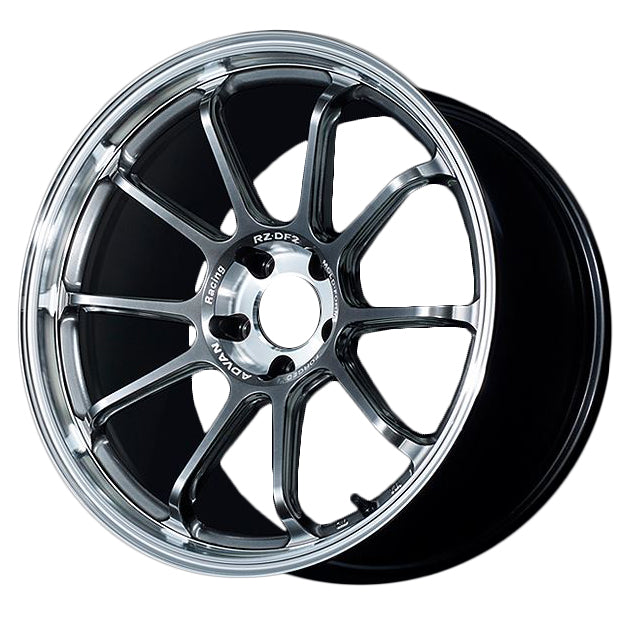 Advan RZ-DF2 Wheel (C-5 Concave) - 20x10.5 / Offset +15 / 5x114.3 (Diamond Cut & Hyper Platinum Black)