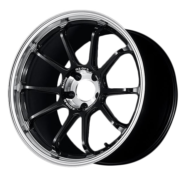 Advan RZ-DF2 Wheel (C-4 Concave) - 20x10.0 / Offset +25 / 5x114.3 (Diamond Cut & Racing Titanium Black)