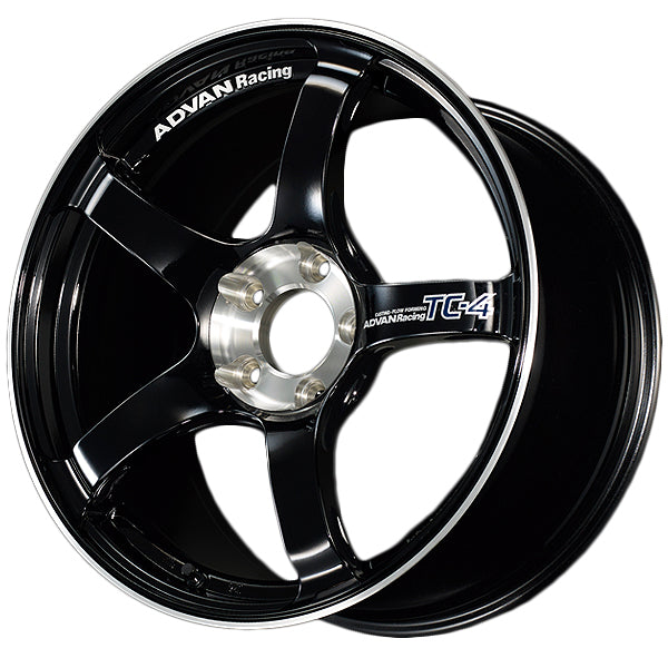 Advan TC-4 Special Edition Wheel - 18x8.0 / Offset +45 / 5x114.3 (Racing Gloss Black & Diamond Cut)