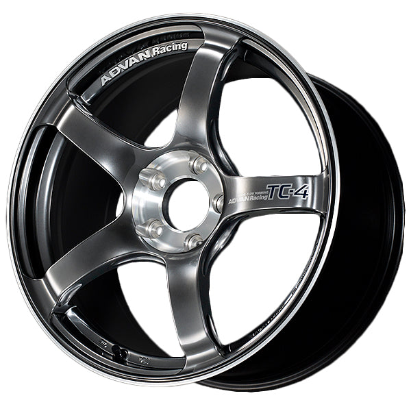 Advan TC-4 Special Edition Wheel - 18x9.5 / Offset +45 / 5x120 (Racing Hyper Black & Diamond Cut)