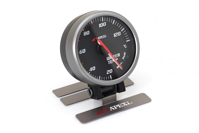 A'PEX-i ELII System Meters - Water Temp (Black Display / Silver Ring)