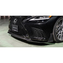 Artisan Spirits Black Label Front Lip Spoiler with Side Fin (CFRP) - 2021+ Lexus LS 500 F Sport