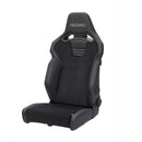 Recaro SR-C ASM Limited A/R Reclinable Sport Seat - Black Leather / Alcantara / Red Stitch