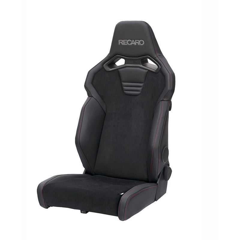 Recaro SR-C ASM Limited A/R Reclinable Sport Seat - Black Leather / Alcantara / Red Stitch
