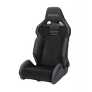 Recaro SR-S ASM Limited Reclinable Sport Seat - Black Leather / Alcantara / Red Stitch