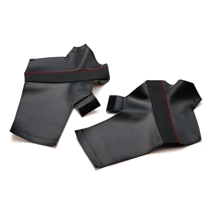 Bride Full Bucket Protective Pad Set - Black with Red Stitch