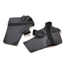 Bride Full Bucket Protective Pad Set - Black with Grey Stitch