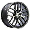 BBS CC-R Wheel - 19x8.0 +45 | 5x108 | Graphite w/ Diamond Cut Face