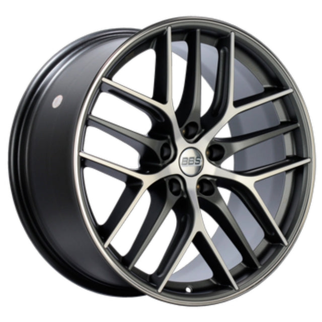 BBS CC-R Wheel - 19x8.0 +45 | 5x108 | Graphite w/ Diamond Cut Face