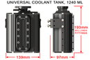Radium Engineering universal 1240ml coolant tank dimensions