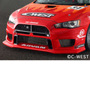 C-West TYPE II N1 Front Bumper - 08-15 Mitsubishi Lancer Evolution X (CZ4A)