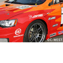 C-West Front Fenders - 08-15 Mitsubishi Lancer Evolution X (CZ4A)