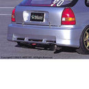 C-West Rear Bumper - 97-00 Honda Civic (EK)