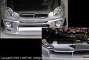 C-West Type-II FRONT GRILLE - 00-04 Subaru Impreza (GDA/B)