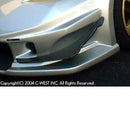 C-West Front Canards For LONG NOSE Front Bumper - 03-08 Nissan 350Z (Z33)