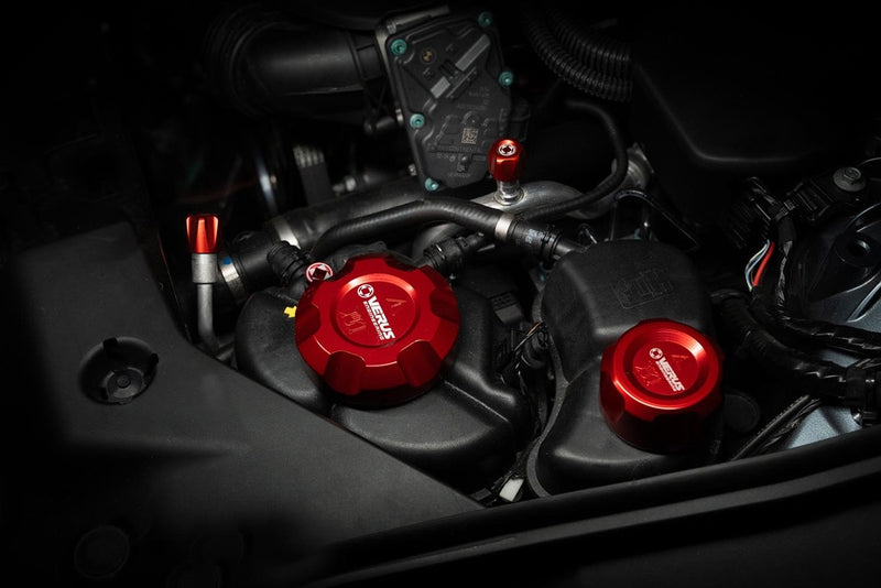 Verus Engineering Coolant Cap Cover and Coolant Bleed Screw - 2020+ Toyota GR Supra (A90/A91)